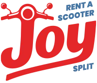 Rent a Scooter Joy Split Logo Color